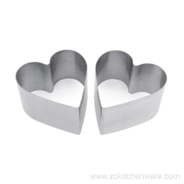 Baking Heart Shape Stainless Steel Muffin Pastry Rings